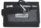Velcro Canvas Wallet with Belt Clip. Black (Ref8002)