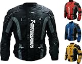 TMS Mens Yellow, Black, Red, Blue Enduro Armor Jacket Motorcycle Touring Dual Sport Dirt Bike ATV (Extra Large, Blue) TMS Mens Yellow, Black, Red, Blue Enduro Armor Jacket Motorcycle Touring Dual Sport Dirt Bike ATV (Extra Large, Blue)