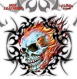 Hot Leathers - Tribal Flame Skull - Sticker / Decal
