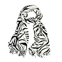 Elegant Zebra Animal Print Fringe Scarf - Different Colors Available