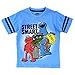 Sesame Street Toddler Boys Short Sleeve Tee (4T, Blue Street Smart)