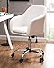 IDS Online Faux Leather Office Desk Swivel Chair, White