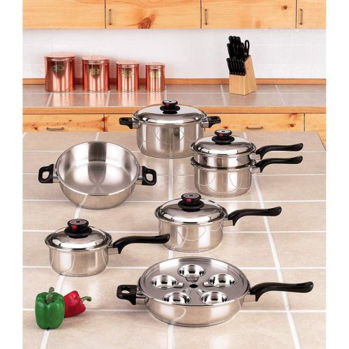 Maxam 17PC Steam Control Waterless Cookware Set product image
