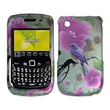 Premium - Blackberry 8520/ 8530/ Curve - Transparent Two Birds with Flowers ....