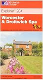 Worcester and Droitwich Spa (Explorer Maps)