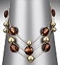 Assorted Bead Multi Strand Necklace