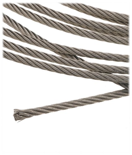 Stainless Steel Type 316 Wire Rope 0.063 360lb Strength 100'L