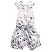 Newborn Baby Girl Bodysuit Lace Floral Romper Jumpsuit Outfits Backless Clothes (0-3 Months)