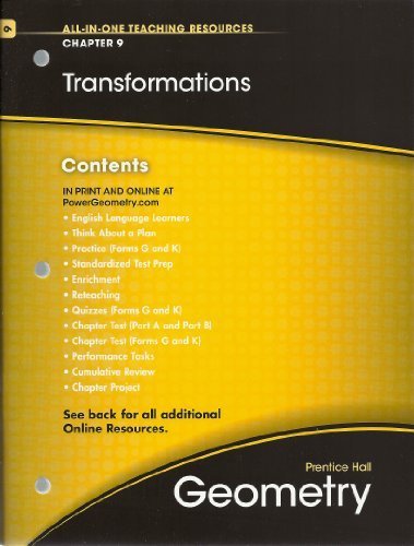 Transformations, Chapter 9, Geometry, All-in-One Teaching Resources