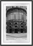 Historic Print (L): Detail of cast-iron corner entrance, store of Carson Pirie Scott & Co., Chicago