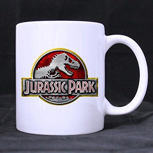 Custom Cool Jurassic Park Dinosaur Design Coffee Mugs Beer Mug White Ceramic Water Cups Office Home Cup 11 OZ