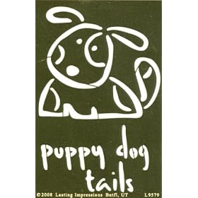 Lasting Impressions Brass Embossing Template 4"X6-Puppy Dog Tails