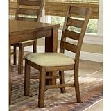 Hillsdale Hemstead Wood Dining-Chairs, Dark Oak, Set of 2