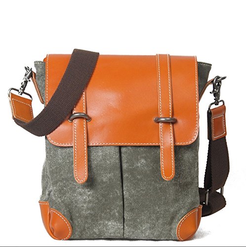 Casual canvas shoulder messenger bag ( more colors available) , Green