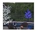 8.5' Pre-Lit LED Outdoor Christmas Tree Decoration - Blue Flower Lights