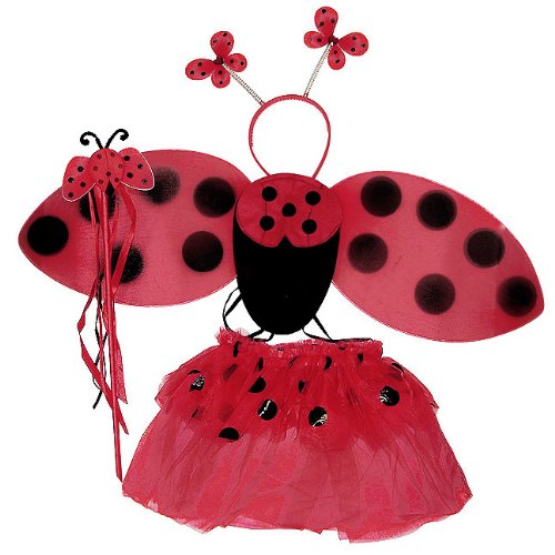 Ladybug Costume Tutu Set (4 pc)
