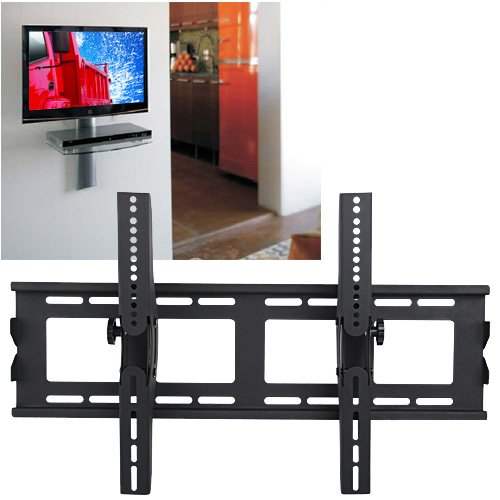 Black Slim LCD LED Plasma Flat-panel TV Tilt Wall Bracket Mount 32-65″