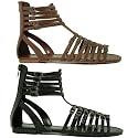 New Womens Gladiator Summer Flat Sandals