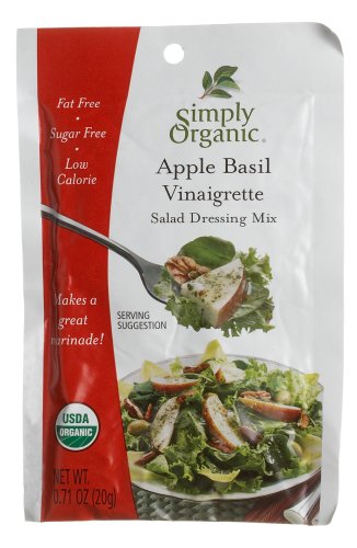 Simply Organic Dress-apple Basil Vinigarette, 0.71-Ounce Units (Pack of 24) by Simply Organic
