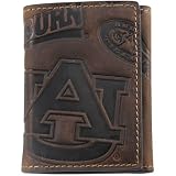 Auburn Tigers Brown Leather Shut Out Bifold Wallet