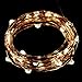 String Lights, DecorNova 3 Set of Micro 60 LEDs Super Bright Color Wire Rope Lights Battery Operated on 9.8 Ft Long Copper Color Ultra-Thin String Copper Wire for Home Party Christmas Tree, Warm White