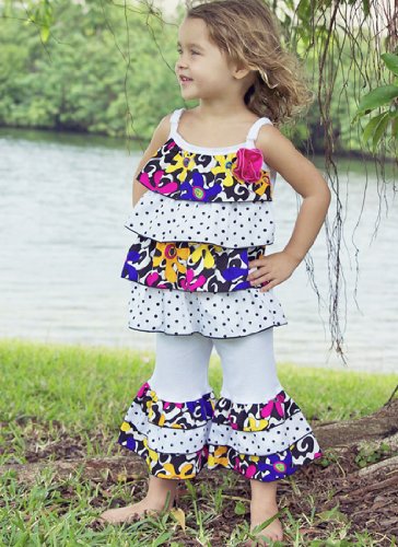 Girls Boutique Funkadelic Rumba Capri Clothing Set Wild Fun Kids Clothes