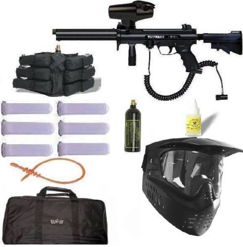 TIPPMANN A5 PAINTBALL Gun Stealth Flatline SNIPER SET