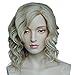 Namecute Natural Curly Kanekalon Wig with Wig Cap for Women, Medium, Blonde