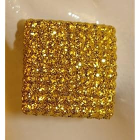 3 Pair Glitter Square Acrylic Stud Earrings ( 6 colors )