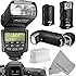 Altura Photo Professional Flash Kit for NIKON DSLR - Includes: I-TTL Flash (AP-N1001), Wireless Flash Trigger Set and Accessories