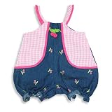 Picture Me by Austin & Ashley - Infant Baby Girls Short Romper, Pink, Denim (Size 18Months)
