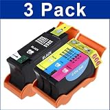 3PK BLK+COLOR INK CARTRIDGE FOR DELL V313 V313W PRINTER