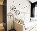 Sangu Love Dandelion Fly Removable Mural Wall Stickers Wall Decal for Home Decor