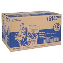 Kimberly-Clark Scott 75147 Shop Towel, Blue (12 Packs of 55)
