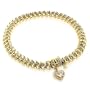 14K Yellow Gold Diamond Bracelet w/ Heart (1 cttw, H-I Color I1-I2 Clarity)