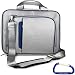 Grey / Blue Shoulder Strap Carrying Bag for the Sony Vaio CW Series or any 14 Inch / 14.1 Inch Laptop Notebook Computer with Free Carabiner Key Chain