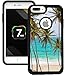 Corpcase - Hybrid Case for iPhone 7 Plus / iPhone 8 Plus - Tropical Palm Tree on Beach / Unique Case With Great Protection