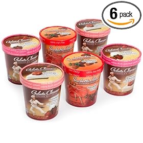 Very Strawberry Assortment - 2 Pints Each of Strawberry Fresca Gelato, Strawberry Cheesecake Gelato, and Strawberry Sorbetto (Pack of 6)