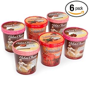 Very Strawberry Assortment - 2 Pints Each of Strawberry Fresca Gelato, Strawberry... by Gelato Classico