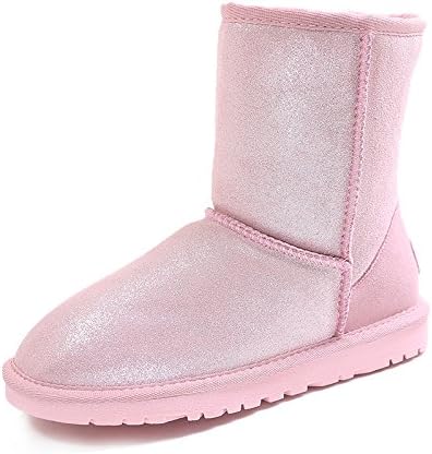 CXYY Two sweet tube in the snow wearing leather women winter new Pearlescent fabric thick warm winter boots , a , 40