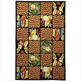 Chelsea HK300A BLACK 4 6 X 6 6 Oval Area Rug Chelsea HK300A BLACK 4 6 X 6 6 Oval Area Rug
