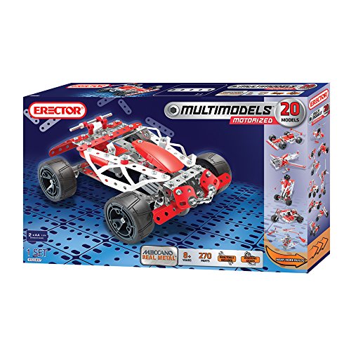 Meccano-Erector - Multimodel - 20 Model Motorized Set, 270 Parts