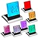 EkitMall 7 LED Change Colour Digital LCD Alarm Clock with Thermometer Calendar Snooze Clock