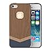 Slicoo Slim Handmade Natural Wooden Case for iPhone 5/ 5s - Black Walnut