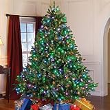 7.5 Foot Fraser Fir Pre-lit Christmas Tree, Multi-Colored