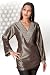 Gray long sleeves Kurti/Tunic with designer bead work