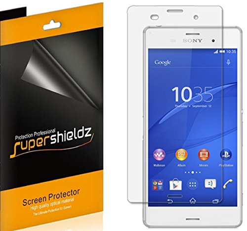 [6-Pack] SUPERSHIELDZ- Anti-Glare & Anti-Fingerprint (Matte) Screen Protector Shield For Sony Xperia Z3 (T-Mobile) + Lifetime Replacements Warranty - Retail Packaging