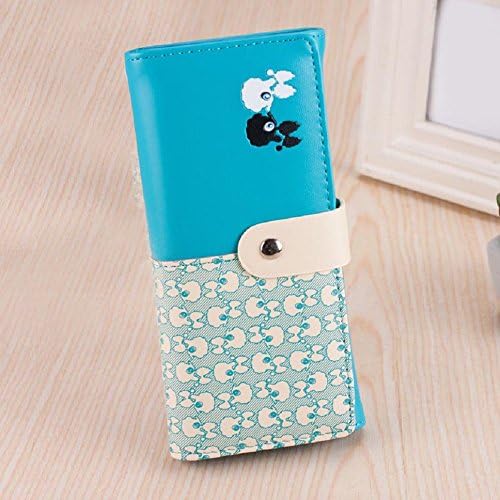 Coromose® Women Clutch Card Holder Money Clip Bags Handbag Wallet (Blue)