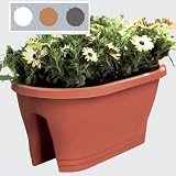 Pflanzgefäß Corsica Flower Bridge 60 cm anthrazit