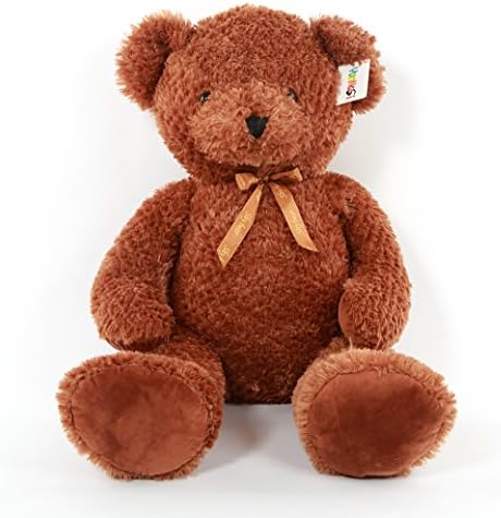 Giant 47 inches Deep Brown Valentine's Large Shy Teddy Bear Children Plush Toy